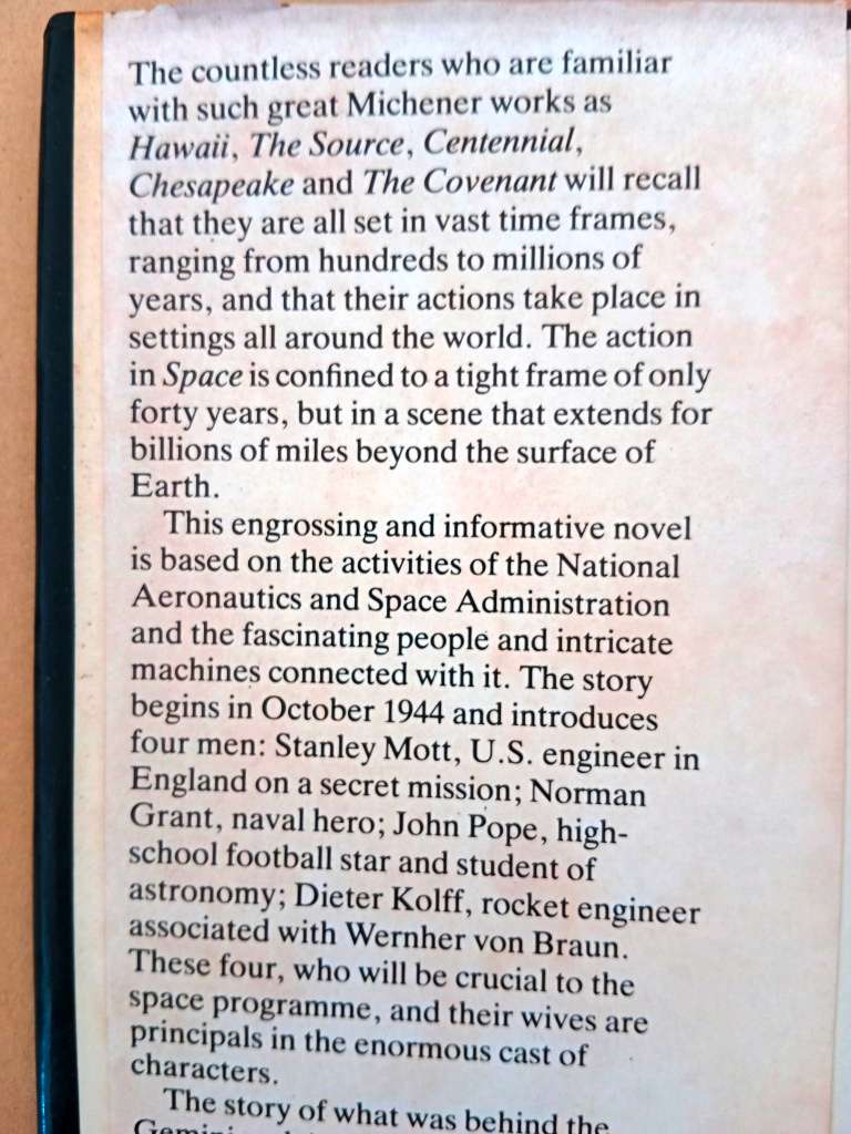 Space, James A. Michener
