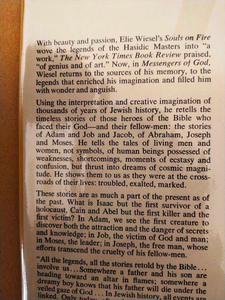 Messengers of God - Biblical Portraits and Legends, Elie Wiesel
