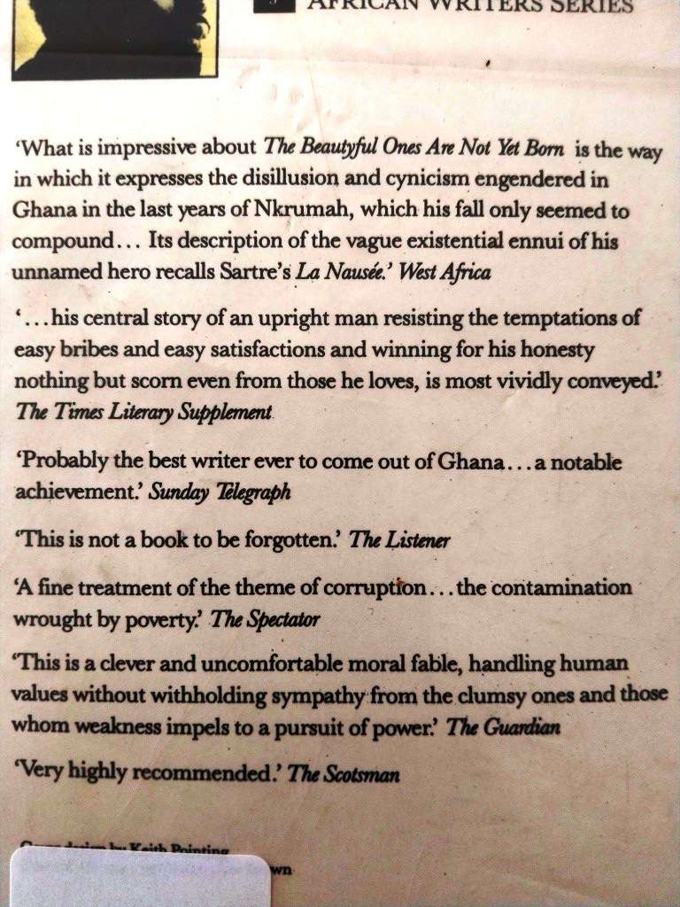 The Beautyful Ones are not yet Born, Ayi Kwei Armah