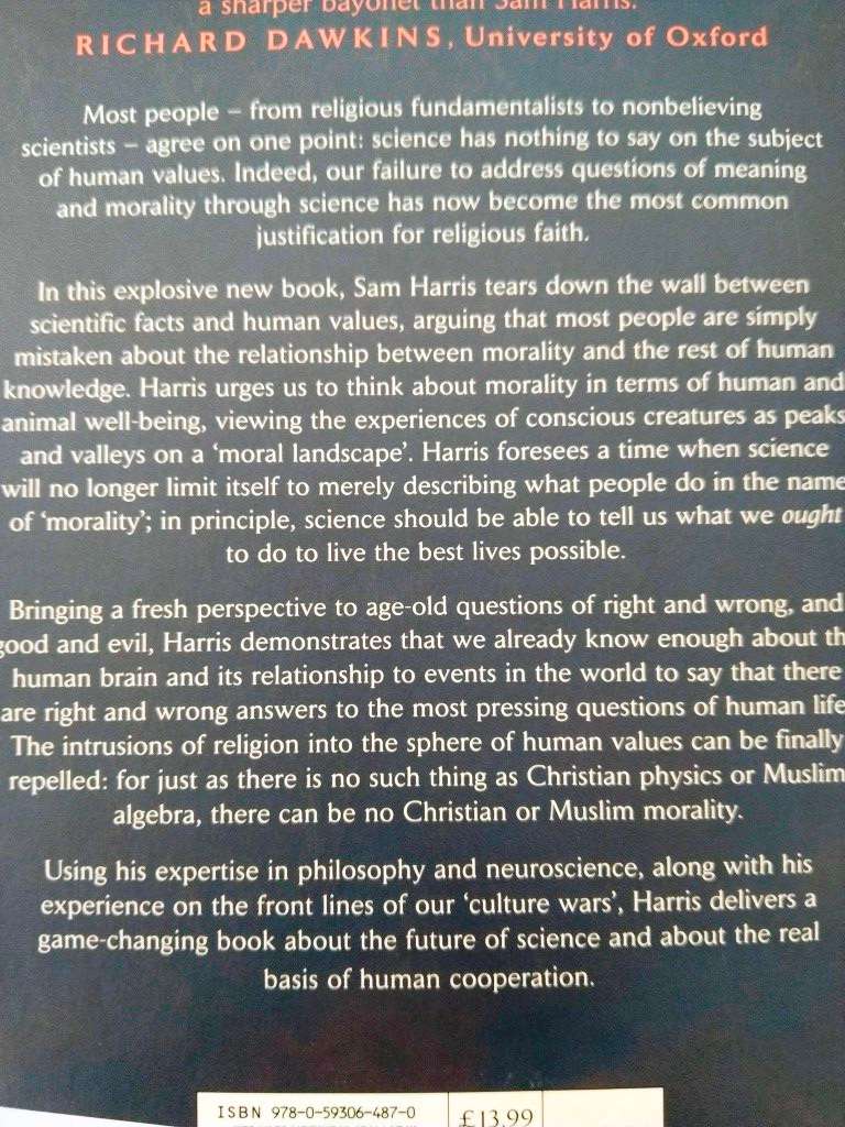 The Moral Landscape, Sam Harris