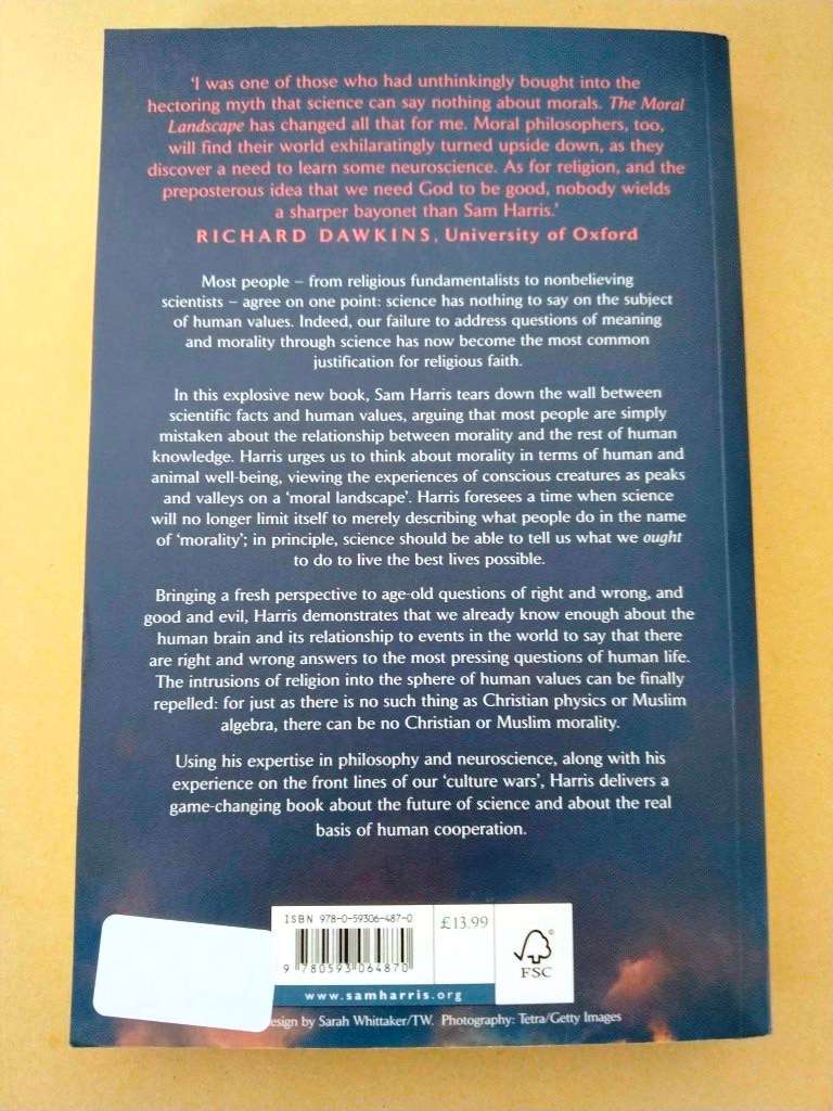 The Moral Landscape, Sam Harris