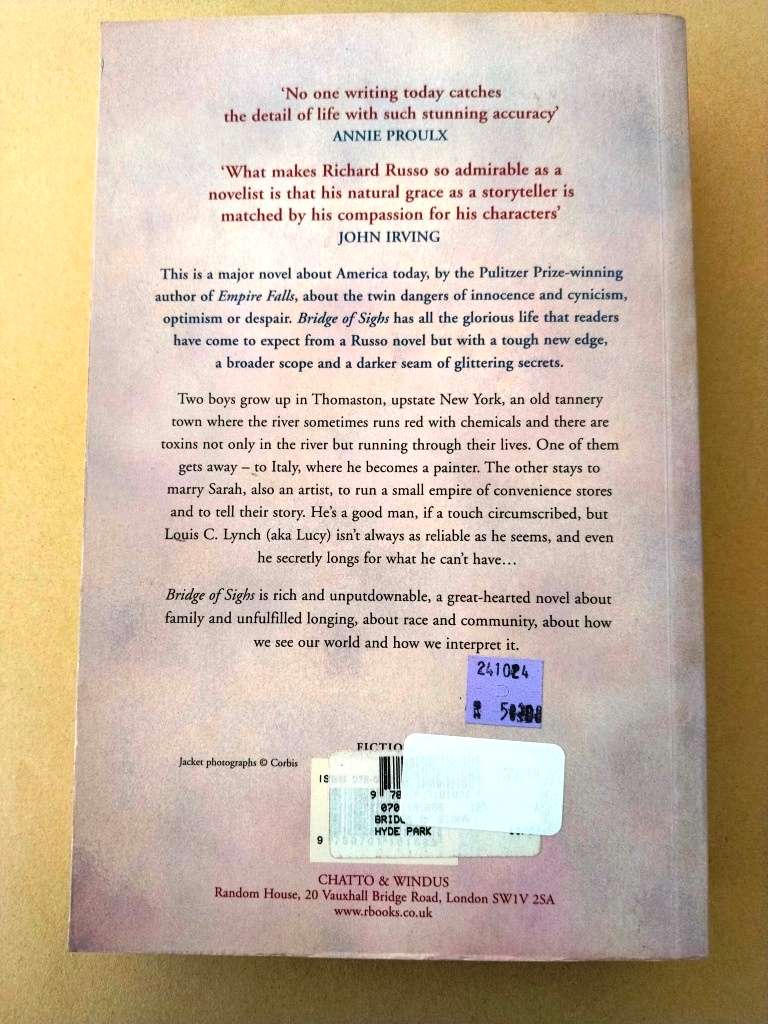 Bridge of Sighs, Richard Russo