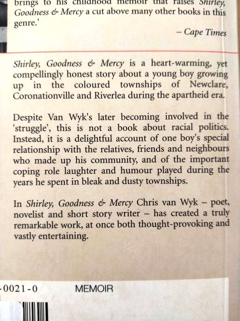 Shirley, Goodness and Mercy, Chris van Wyk