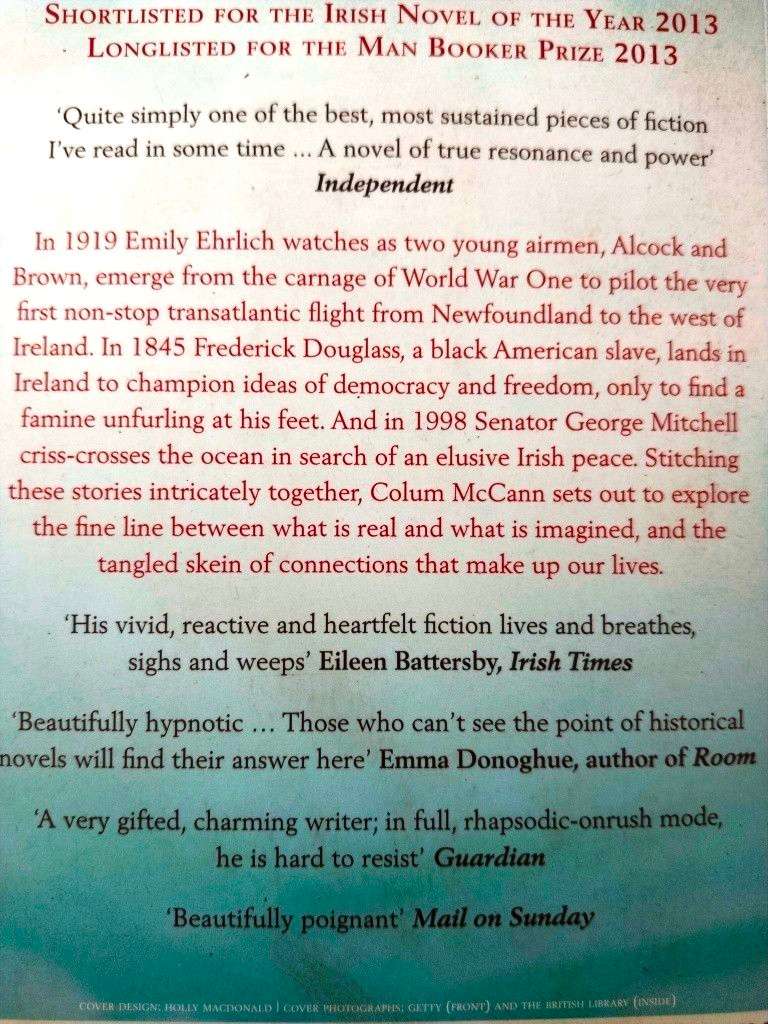 TransAtlantic, Colum McCann