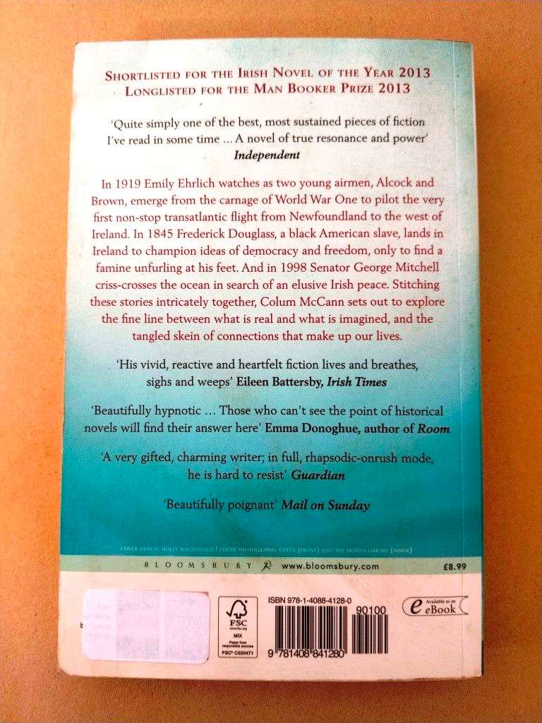 TransAtlantic, Colum McCann