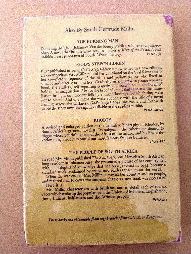 'Two Bucks without Hair' and other Stories, Sarah Gertrude Millin