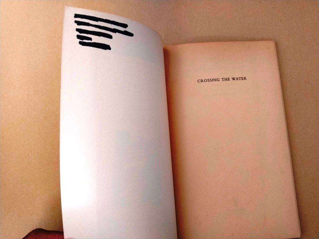 Crossing the Water, Sylvia Plath