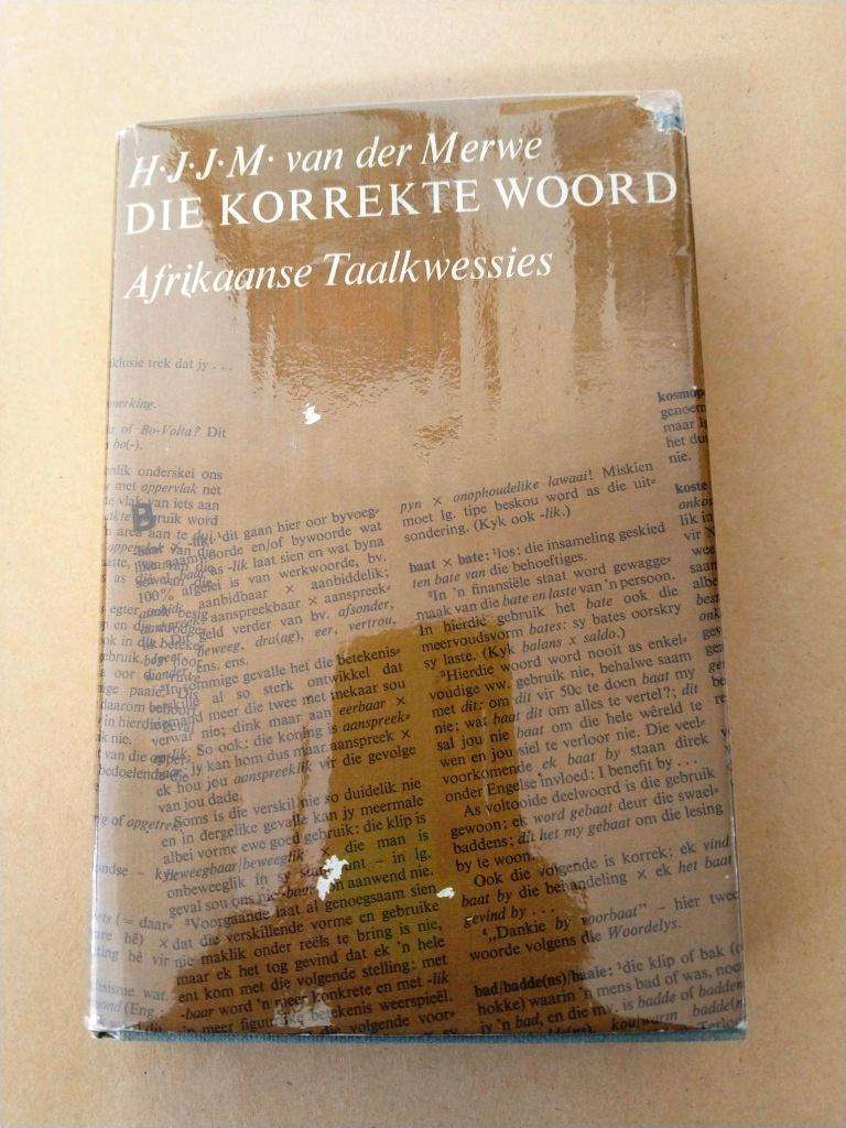 Die Korrekte Woord, H.J.J.M van der Merwe
