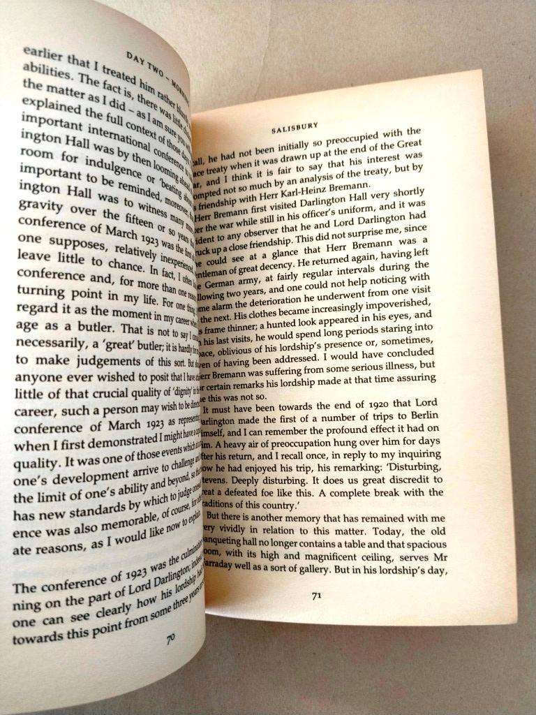 The Remains of the Day, Kazuo Ishiguro