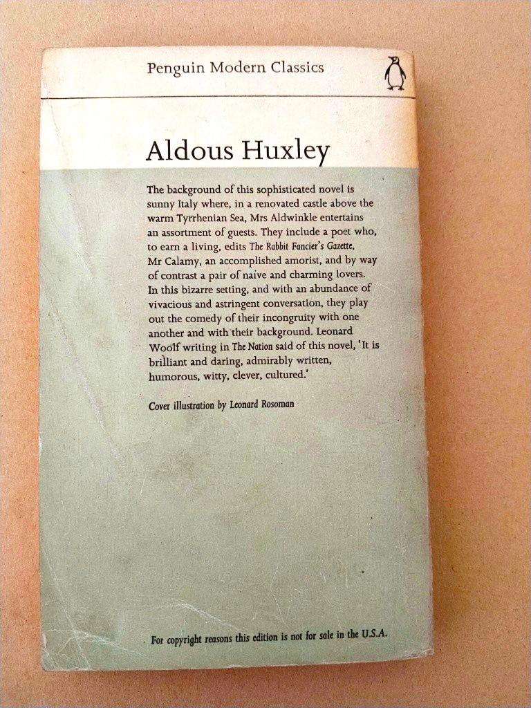 Those Barren Leaves, Aldous Huxley