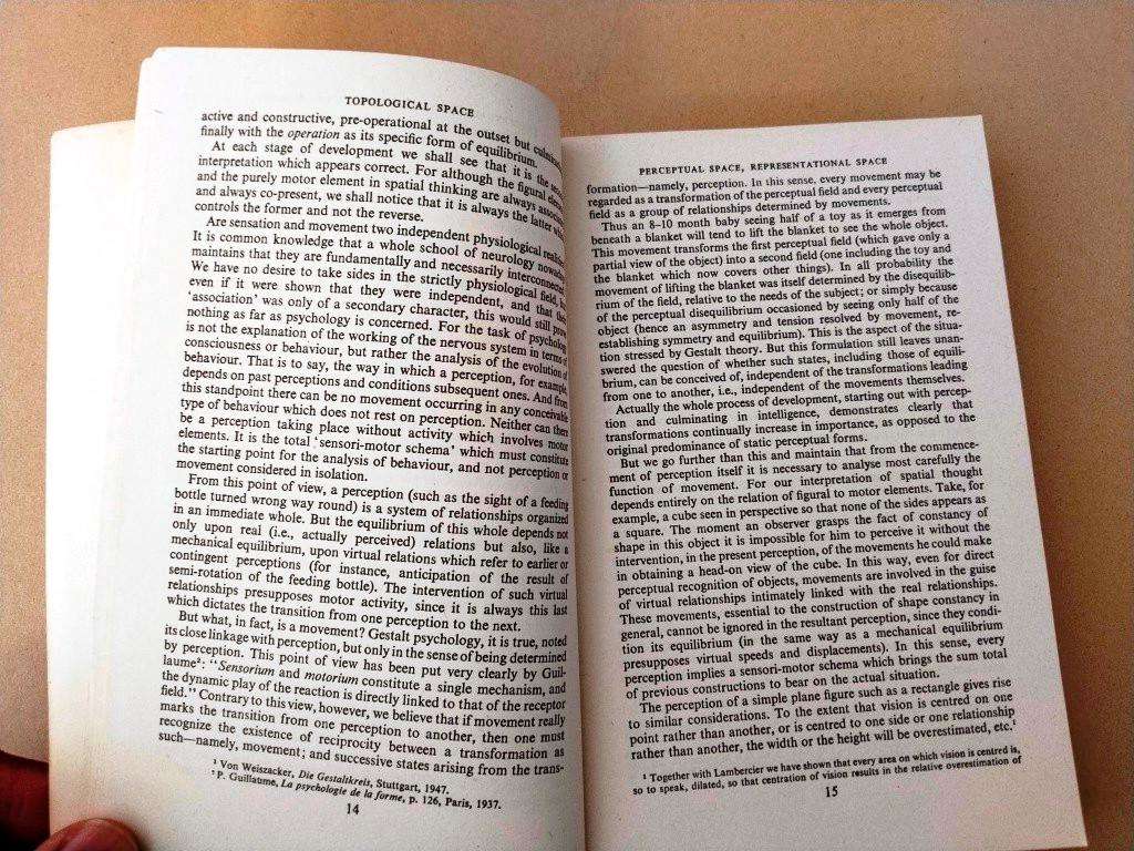 The Child's Conception of Space, Jean Piaget and Bärbel Inhelder