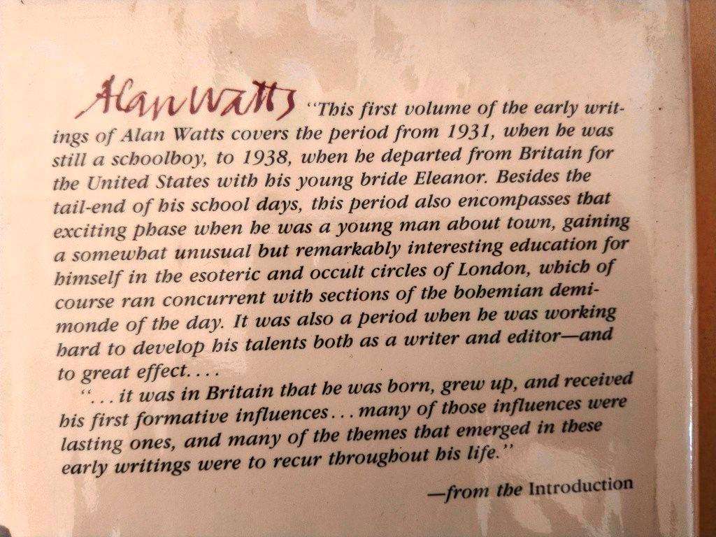 The Early Writings of Alan Watts