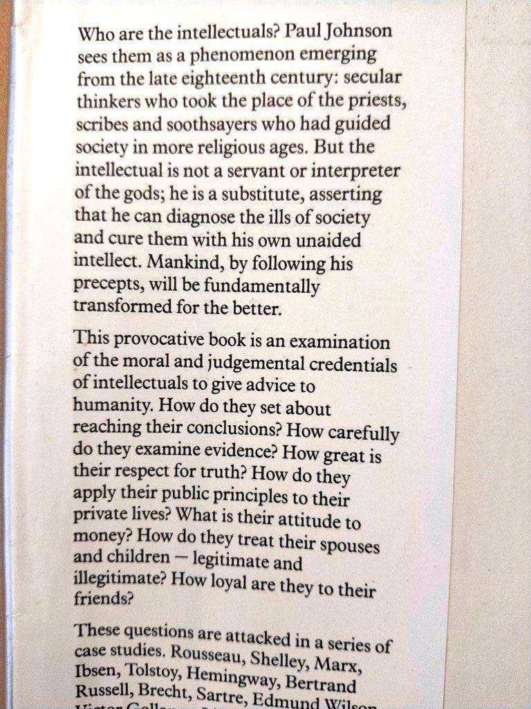 Intellectuals, Paul Johnson