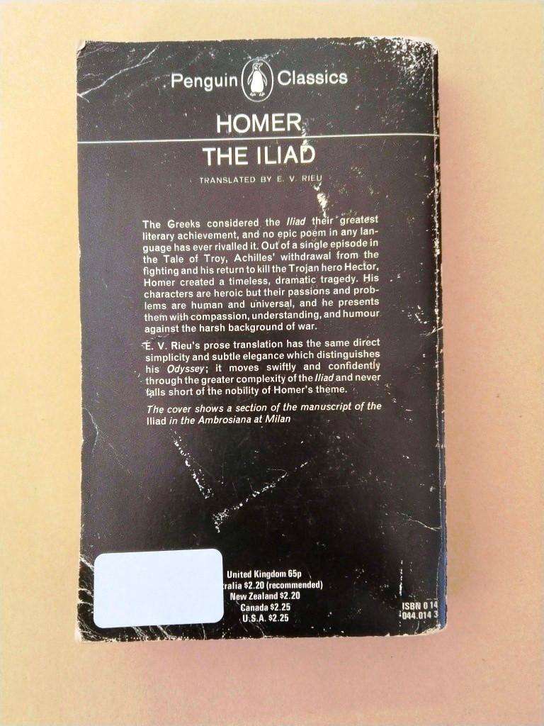 The Iliad, Homer