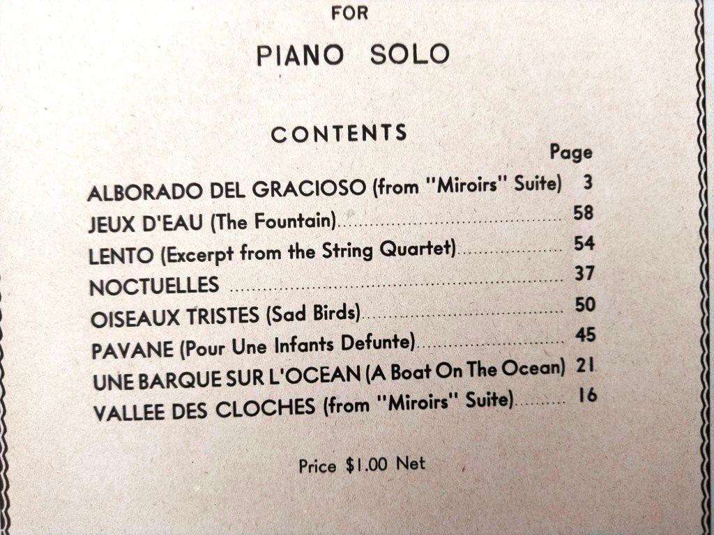 Album of Maurice Ravel Masterpieces [for piano]