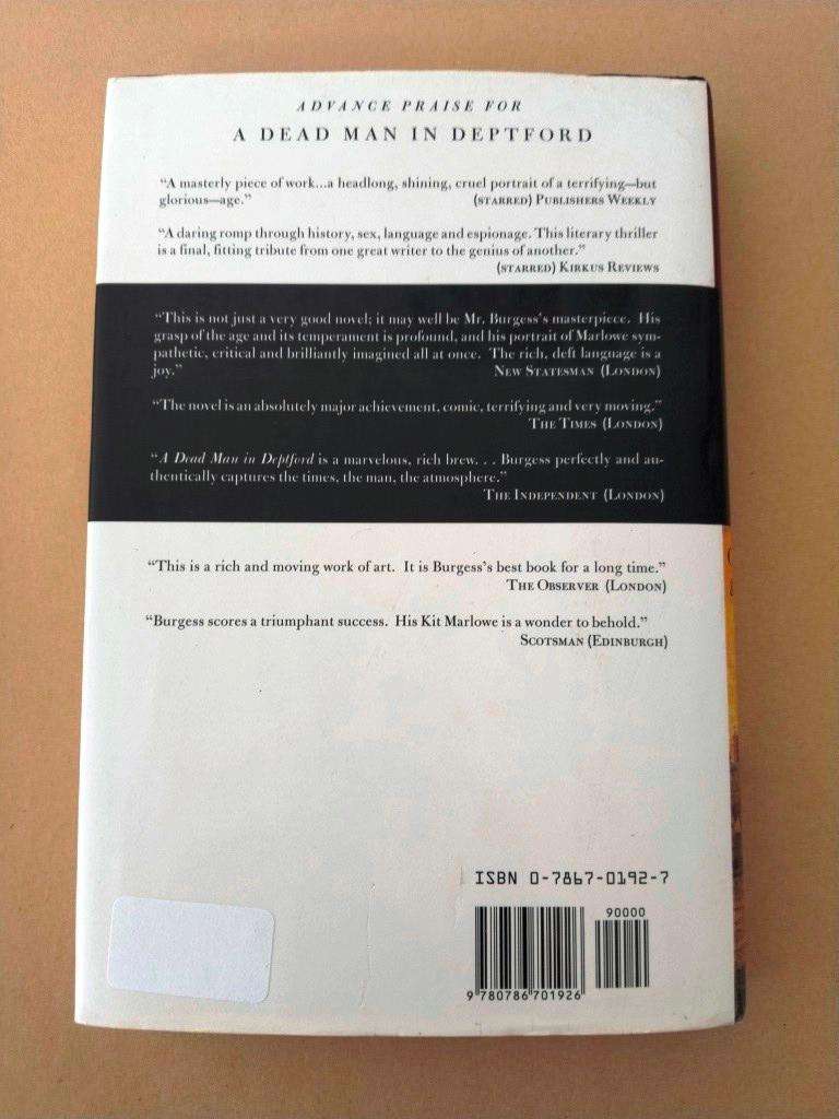 A Dead Man in Deptford, Anthony Burgess