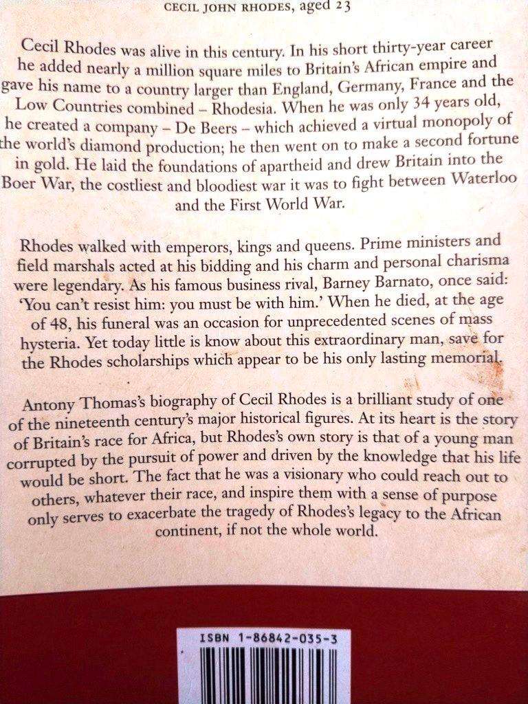 Rhodes - The Race for Africa, Antony Thomas