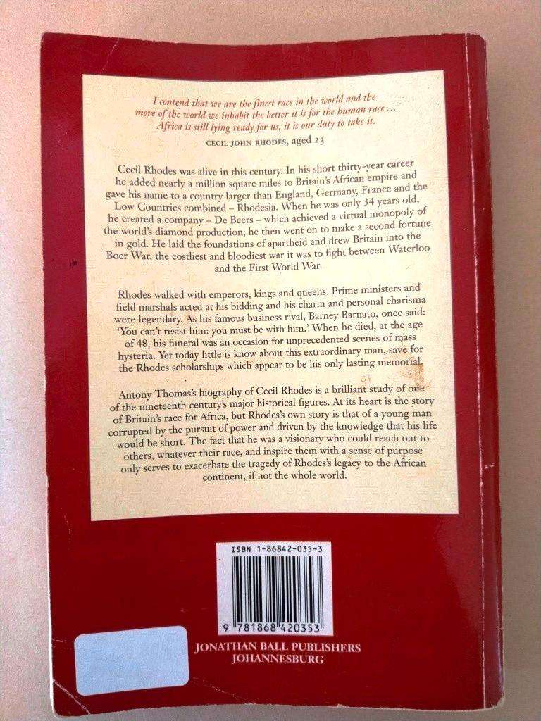 Rhodes - The Race for Africa, Antony Thomas