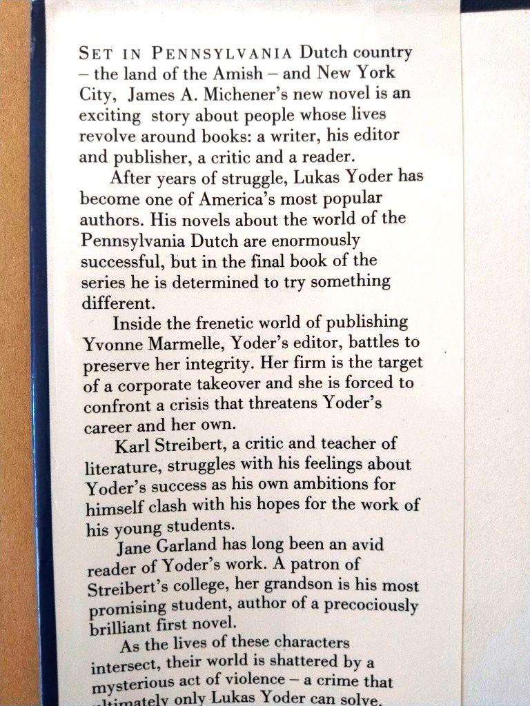 The Novel, James A. Michener