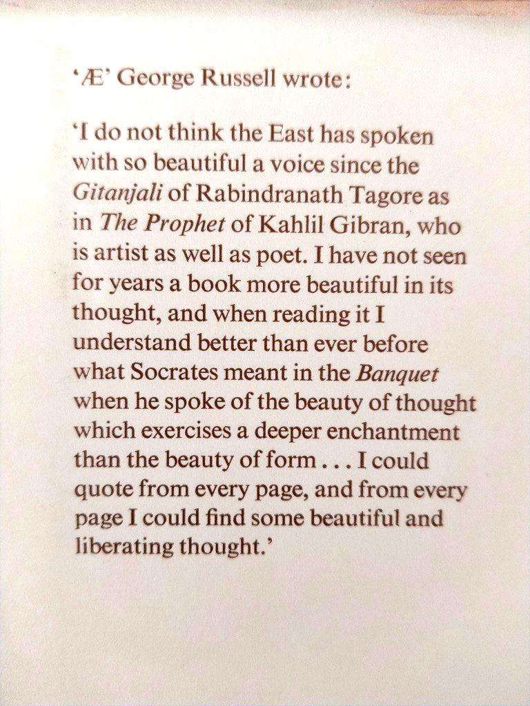 The Prophet, Kahlil Gibran