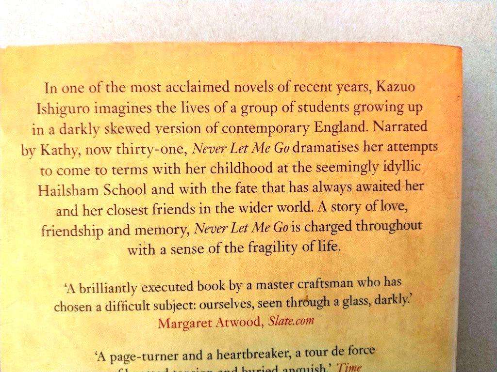 Never Let Me Go, Kazuo Ishiguro