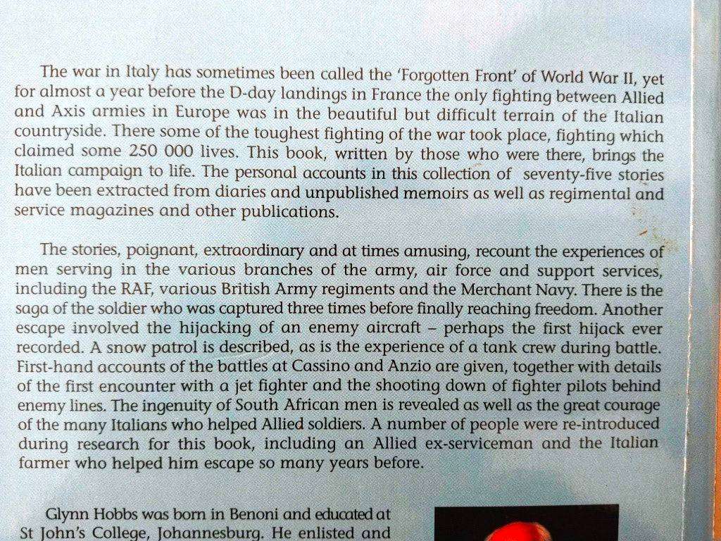 From Sicily to the Alps, written and compiled by Glynn B. Hobbs