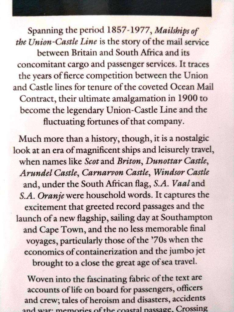 Mailships of the Union-Castle Line, C.J. Harris and Brian D. Ingpen