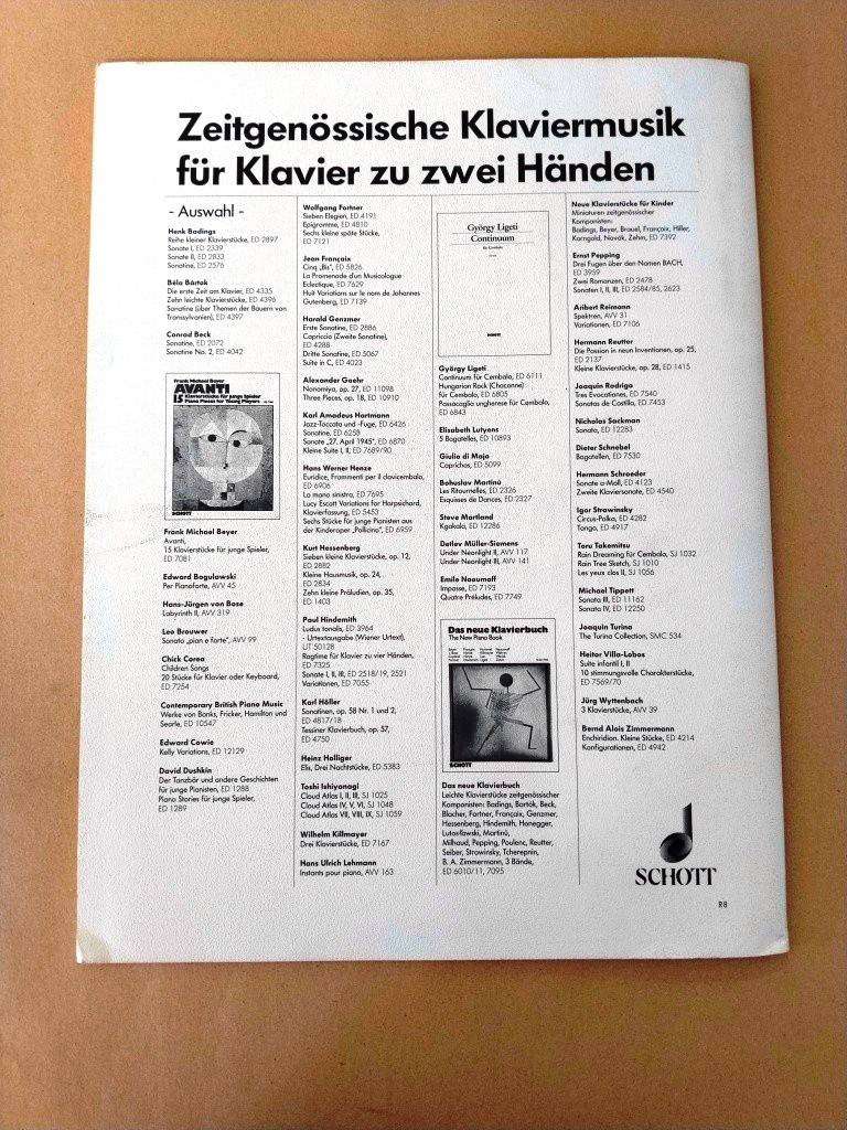 In a Night - Dreams and Experiences, Opus 15, Paul Hindemith, for solo piano