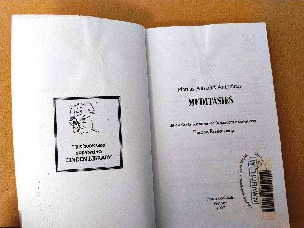 Meditasies, Marcus Aurelius Antonines