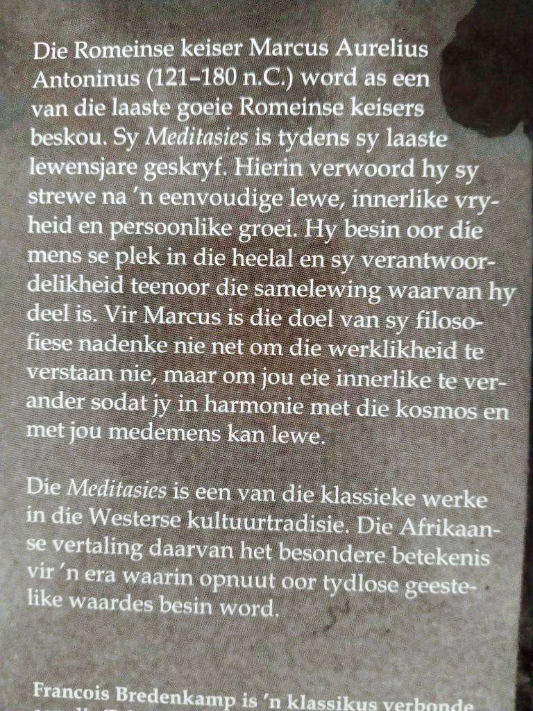 Meditasies, Marcus Aurelius Antonines
