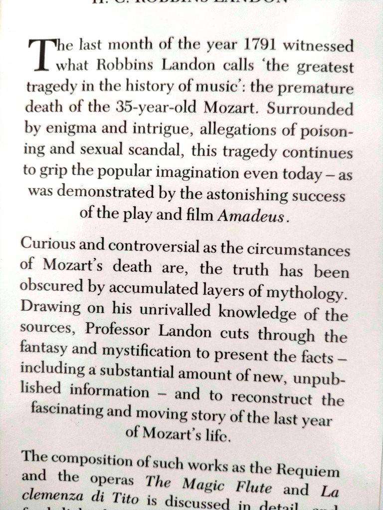 1791 - Mozart's Last Year, H.C. Robbins Landon