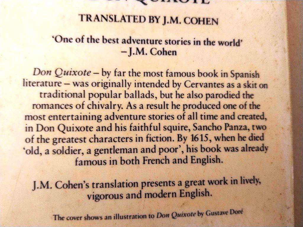 Don Quixote, Cervantes