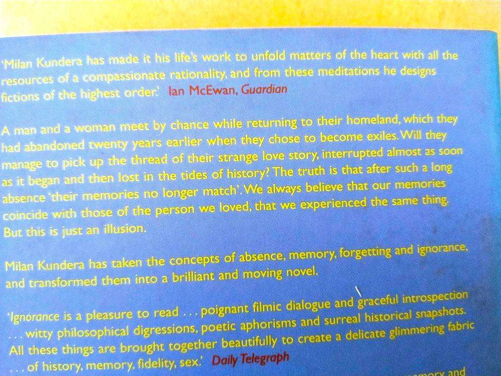 Ignorance, Milan Kundera
