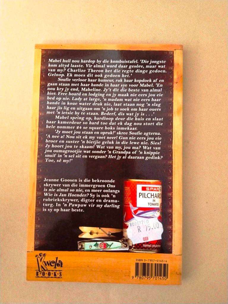 'n Pawpaw vir my darling, Jeanne Goosen