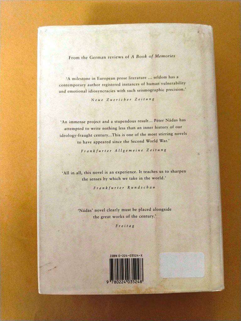 A Book of Memories, Péter Nádas