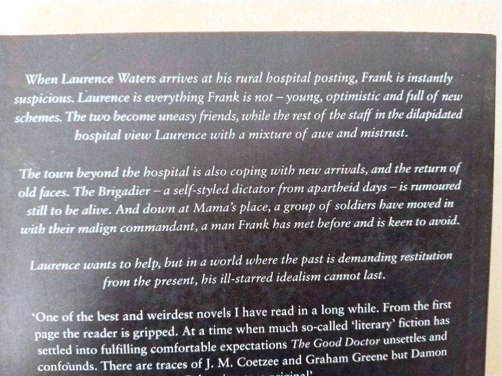 The Good Doctor, Damon Galgut