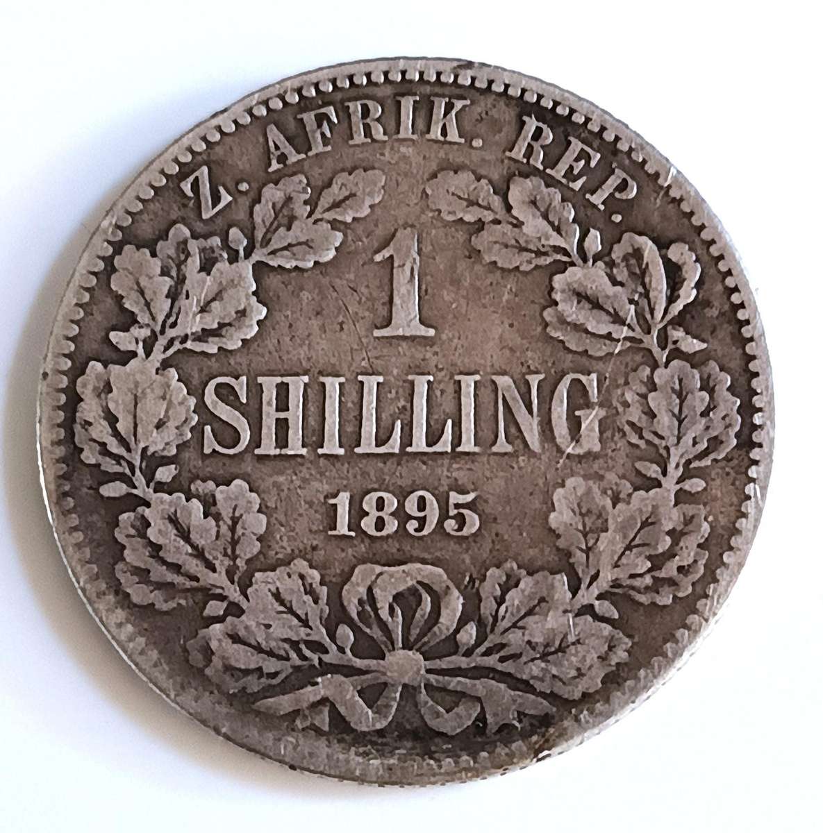 1895 SOUTH AFRICA Pre-Union - 1 SHILLING - .925 SILVER