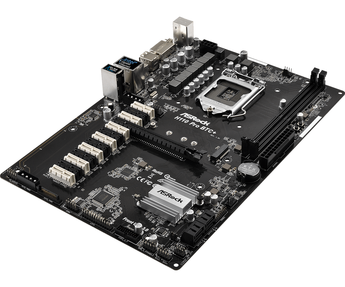 ASRock H110 Pro BTC+ 13GPU Mining Motherboard