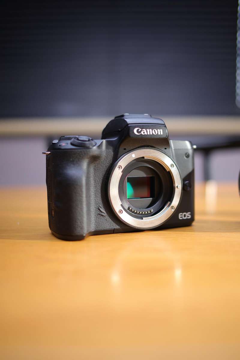 Canon EOS M50 MKII Mirrorless Camera with Viltrox Converter and 18-55mm lens