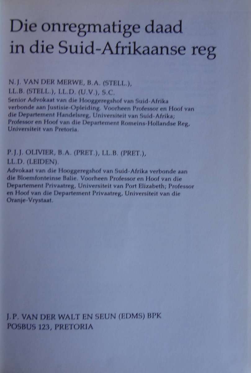 5 South African Law Books