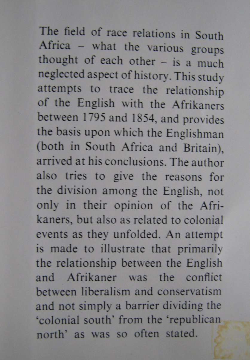 The Afrikaner - as Viewed by the English 1795-1854 M Streak