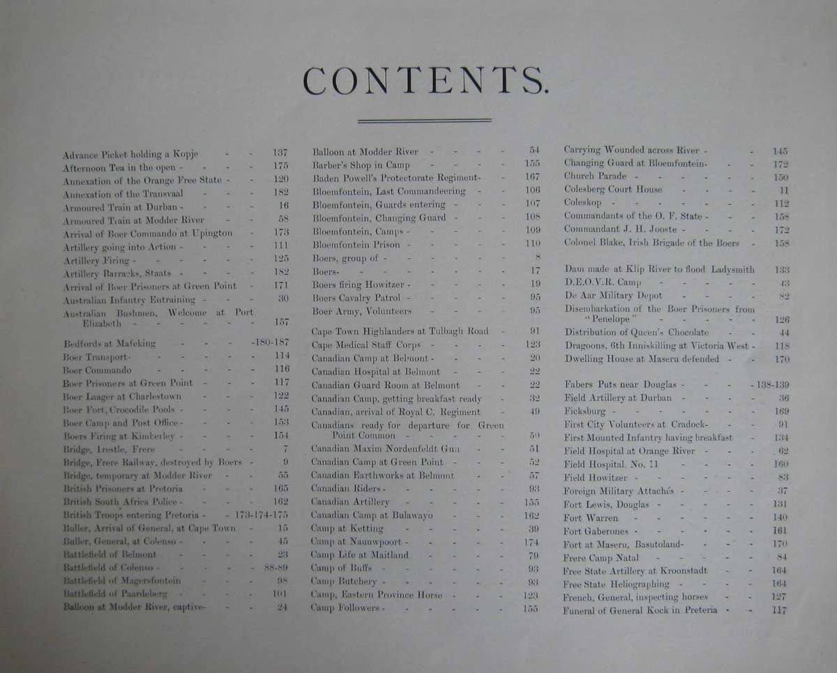 Anglo-Boer War 1899-1900 Picture Record of the Movements of the British, Colonial and Boer Forces