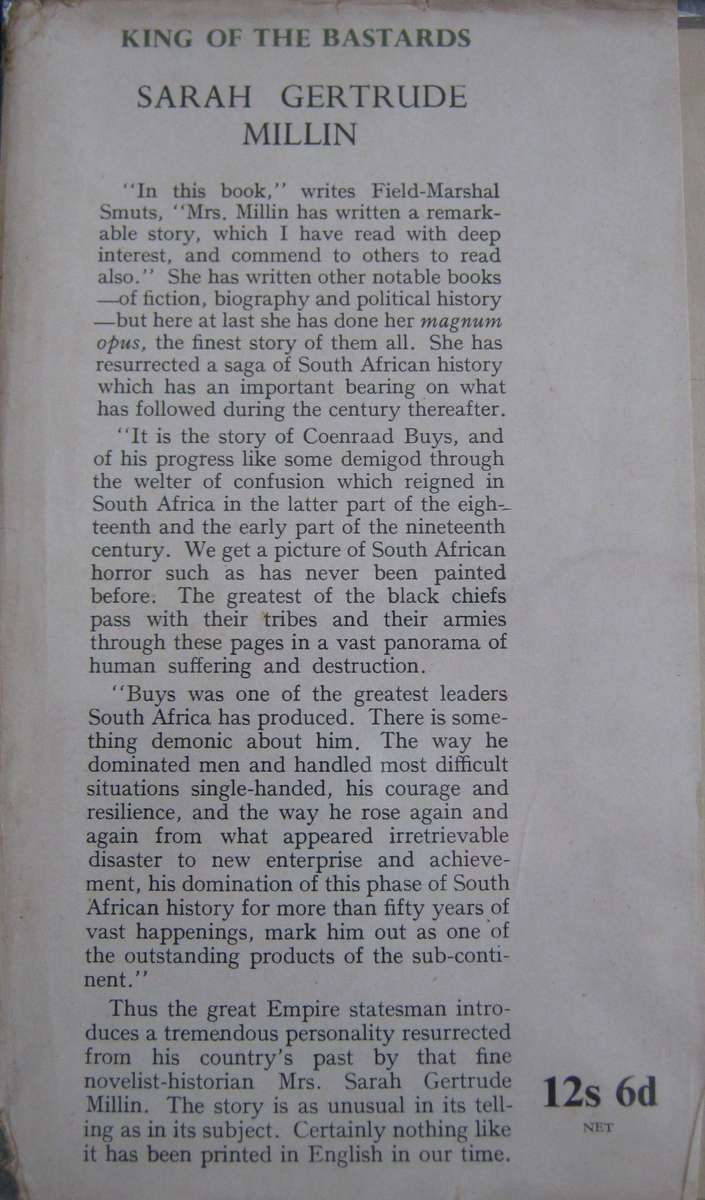 King of Bastards Sarah Gertrude Millin