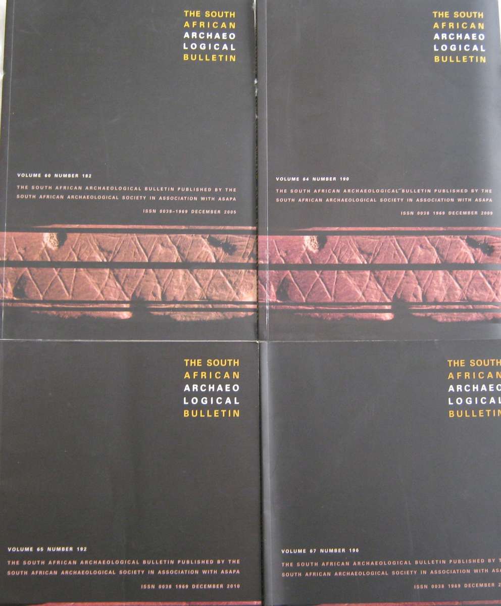The South African Archaeological Bulletin  4 volumes