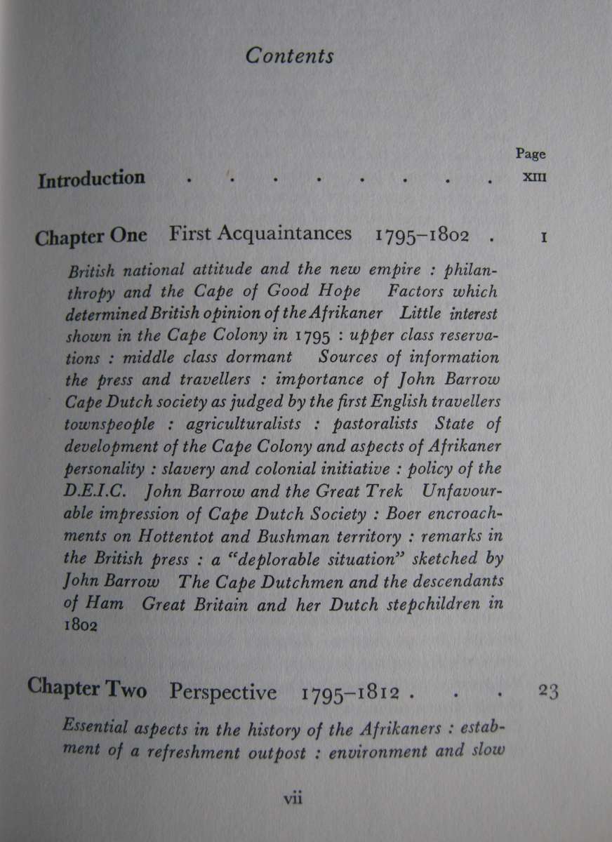 The Afrikaner - as Viewed by the English 1795-1854 M Streak