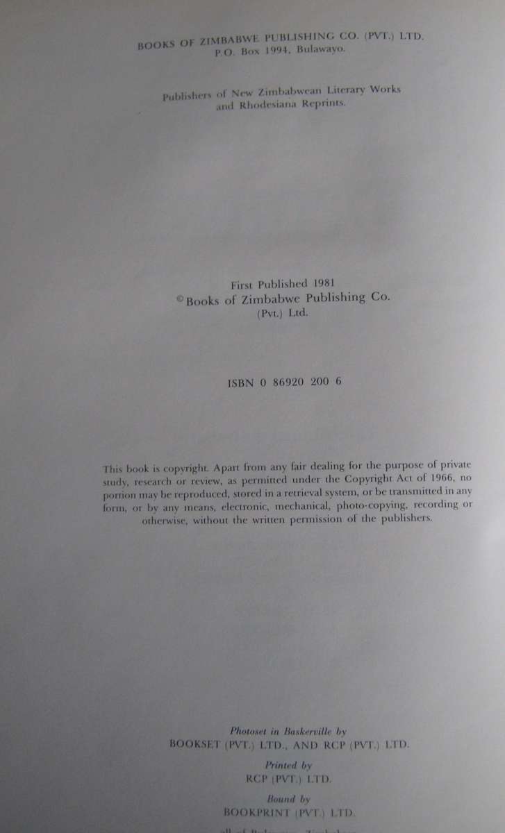 Some Renowned Rhodesian Senior Schools 1892 -1979 Edited by I P MacLaren