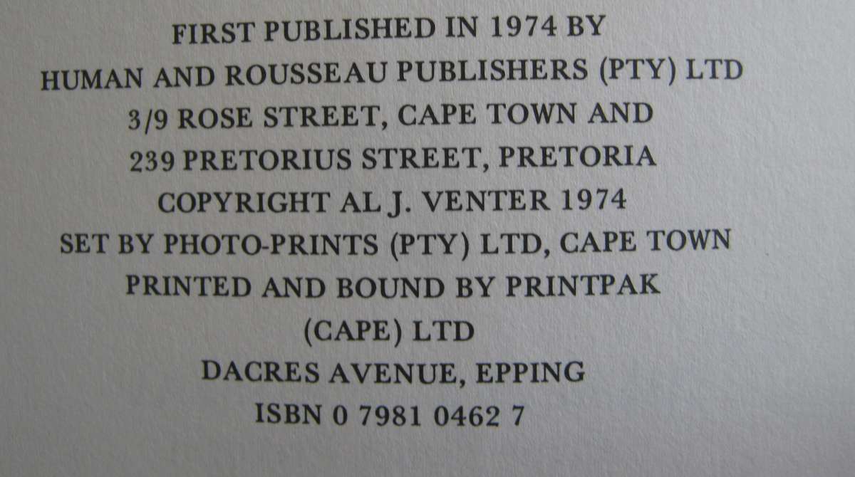 Coloured A Profile of Two Million South Africans Al J Venter