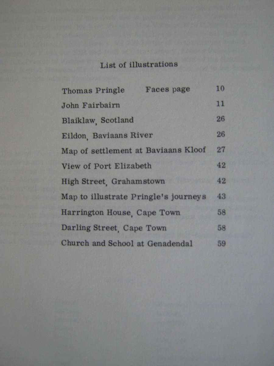 Thomas Pringle. His Life and Times Jane Meiring