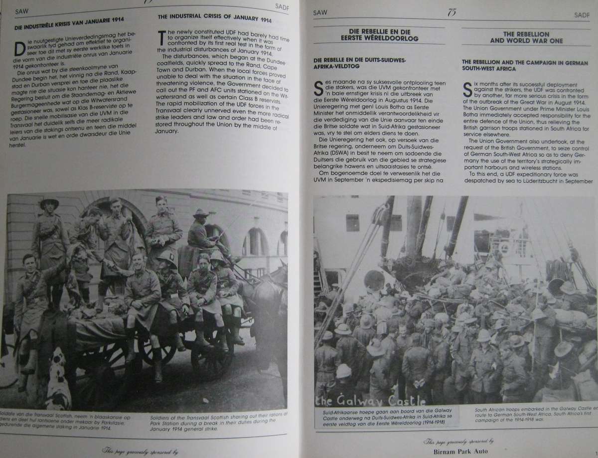 Steeds Kampioene Suid-Afrikaanse Weermag 1912-1987 Still Champions SADF 1912 - 1987