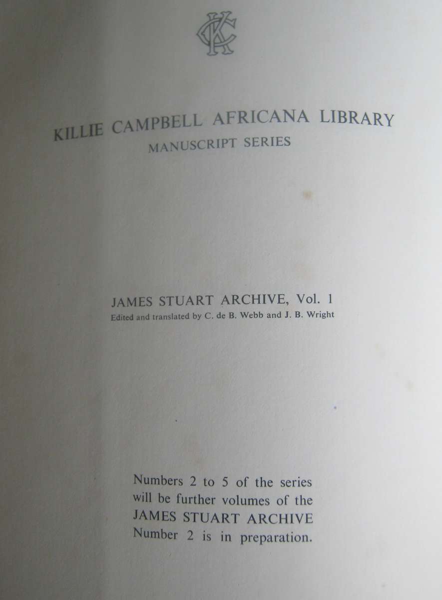 The James Stuart Archive 4 Volume Set Author: Edited & Translated by C De B Webb & J B Wright